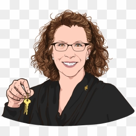 Happy Business Woman - Cartoon, HD Png Download - happy business woman png