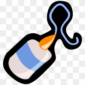 Cement Bottle Vector Image Illustration Of Mucilage, HD Png Download - bottle vector png