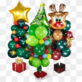 Christmas Balloon Table Centerpieces, HD Png Download - christmas balloons png