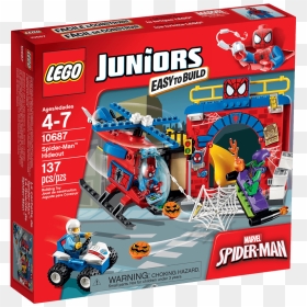 Spider Man™ Hideout - Lego Juniors Spider Man, HD Png Download - lego man png