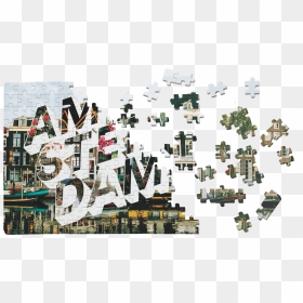 Amsterdam City Puzzle - Graphic Design, HD Png Download - around the world png