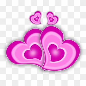 Loving Hearts - Clip Art, HD Png Download - love shapes png