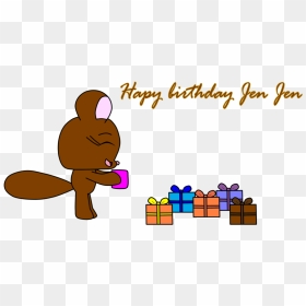 Happy Birthday Jen Clipart 5 By Craig - Happy, HD Png Download - happy birthday clipart png