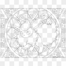 Flareon Coloring Page - Flareon Pokemon Coloring Pages, HD Png Download - gun flare png