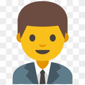 Man Office Worker Emoji Clipart - Man Office Worker Emoji, HD Png Download - office man clipart png