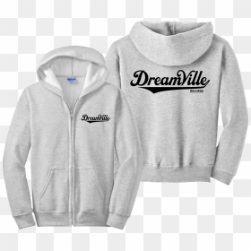 Dreamville Zip Up Hoodie J Cole Kod Tour Tde Records - Dreamville Records, HD Png Download - j cole crown png