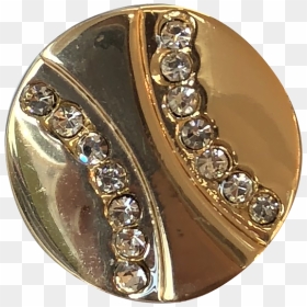 Golden Disc With Rhinestone Curves Diy - Ring, HD Png Download - golden ring png