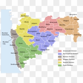 Refer Caption - Blank Map Of Maharashtra, HD Png Download - kolhapuri pheta png