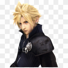 Cloud Strife Advent Children, HD Png Download - hair png photoshop