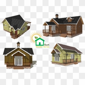 Wooden Cottages Hotel And Resort - House, HD Png Download - wooden house png