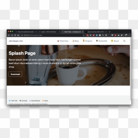 Screenshot, HD Png Download - coffee splash png