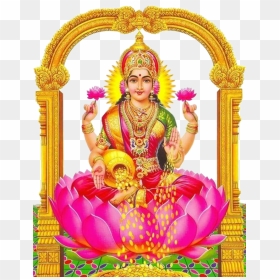 Transparent Lakshmi Devi Durga Tradition Religion For - Lakshmi Devi Images Png, Png Download - saraswati puja png