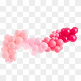 Blank - Ombre Pink Balloon Garland, HD Png Download - garlands png