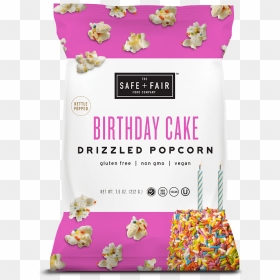 Birthday Cake Drizzled Popcorn - Petal, HD Png Download - first birthday cake png