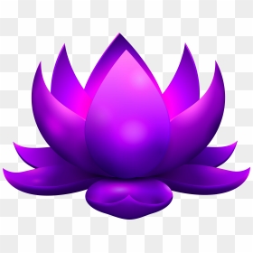 Purple Lotus Flower Png, Transparent Png - lotus clipart png