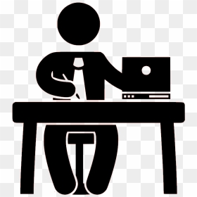 Man Hour Icon - Clip Art Home Office, HD Png Download - office man clipart png