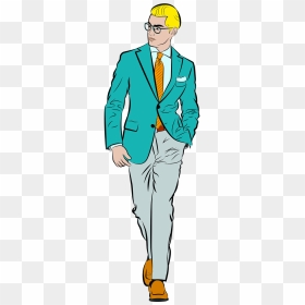 Formal Wear, HD Png Download - businessman full body png