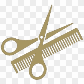 Comb And Scissors Clipart, HD Png Download - hair comb png