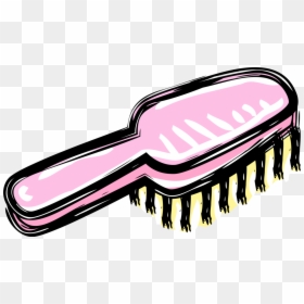 Hair Brush Clip Art, HD Png Download - hair comb png