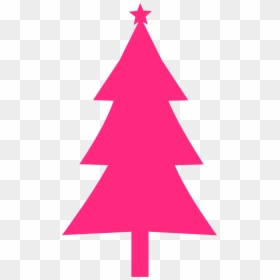 Clip Art Red Christmas Tree, HD Png Download - pink tree png