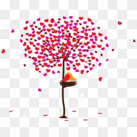 Vector Love Tree Png, Transparent Png - pink tree png
