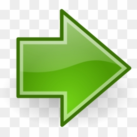 Green Right Arrow Png, Transparent Png - arrow keys png