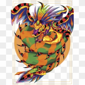 Quetzalcoatl Illustration, HD Png Download - quetzalcoatl png
