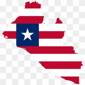 Liberia Map With Flag, HD Png Download - mark tuan png