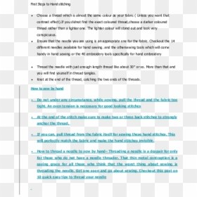 Document, HD Png Download - sewing stitch png