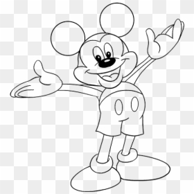 Mickey Mouseto Draw The Image To Downlond, HD Png Download - mickey mouse hand png