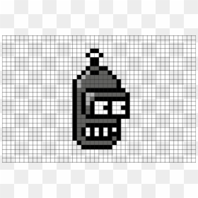Bender Pixel Art, HD Png Download - bender futurama png