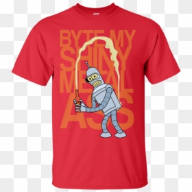 Funny Kansas City Chiefs T Shirts, HD Png Download - bender futurama png