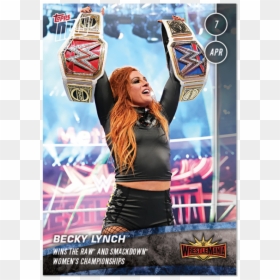 Becky Lynch With Both Titles, HD Png Download - heath slater png