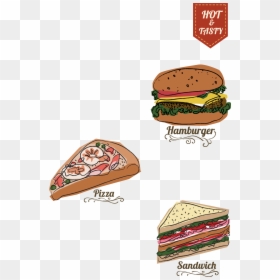 Hamburger, HD Png Download - hot dog vector png