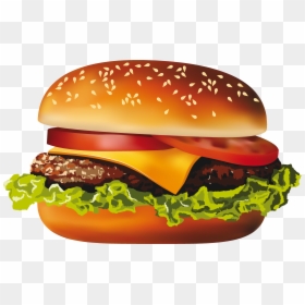 Transparent Background Hamburger Clipart, HD Png Download - hot dog vector png