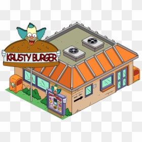Los Simpson Krusty Burger, HD Png Download - krusty krab png