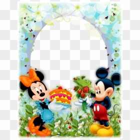 Mickey Mouse Birthday Border Frame, HD Png Download - mickey mouse frame png