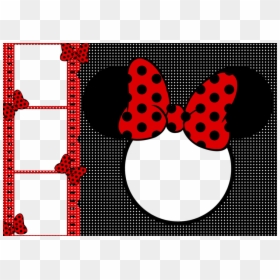 Red Invitation Card Minnie Mouse, HD Png Download - mickey mouse frame png