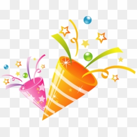 Clip Art Party Popper, HD Png Download - party poppers png