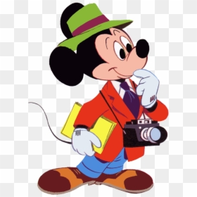 Mickey Mouse With Camera, HD Png Download - mickey mouse frame png
