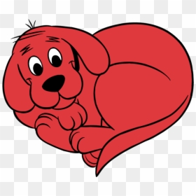 Sleeping Dog Colouring Pages, HD Png Download - clifford the big red dog png