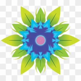 Abstract Flower 6 Scalable Vector Graphics Svg - Single Flower Design Png, Transparent Png - abstract flower png