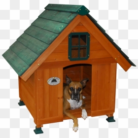 Backyard Discovery"s Deluxe Wooden Dog Houses Are A - House, HD Png Download - wooden house png