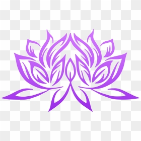Printable Stencils Of Flowers , Png Download - Lotus Flower Tribal, Transparent Png - lotus clipart png