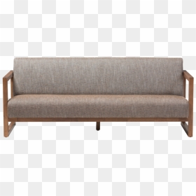 Red Oak Furniture - Couch, HD Png Download - wooden sofa png