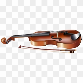 Violin With Bow Png Clipart - Violin Musical Instrument Png, Transparent Png - tambura png