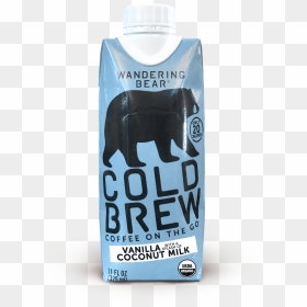 Wandering Bear Organic Cold Brew Coffee , Png Download - Water Bottle, Transparent Png - coffee splash png