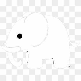 White Elephant Transparent Background - White Elephant Black Background, HD Png Download - elephant png image