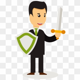 Business Man Warrior Clipart, HD Png Download - happy business people png