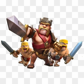 Hero Illustration - Clash Of Clans Barbarian King Png, Transparent Png - coc troops png